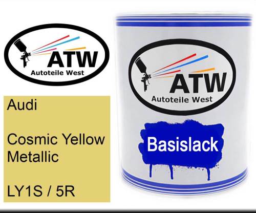 Audi, Cosmic Yellow Metallic, LY1S / 5R: 1L Lackdose, von ATW Autoteile West.